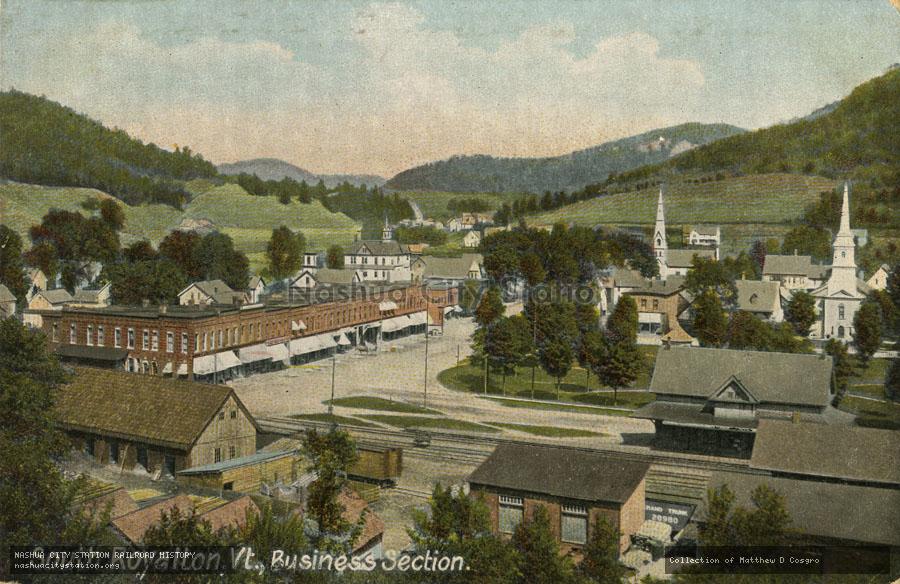 Postcard: South Royalton, Vermont, Business Section